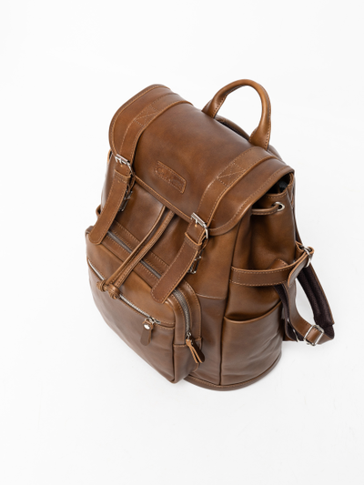 Кожаный рюкзак Volturno NEW Premium brown (арт. 3004-63)