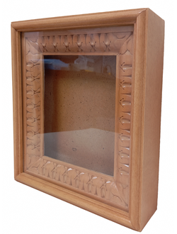 Киот деревянный с резной рамой для иконы формата 13х16см