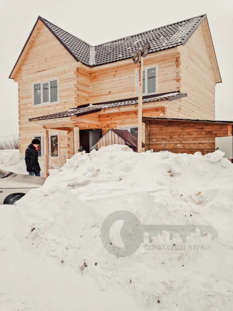 Дом под ключ из бруса, проект имеется в жилых домах на сайте