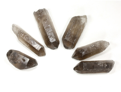 Кварц дымчатый, раухтопаз, кристаллы в ассортименте, Бразилия (25-35 мм, 4-6 г) №35756