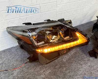 Фары Lexus LX 570 2012-2015 LED 3 линзы стиль 20г.