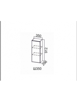 Шкаф навесной 350/912