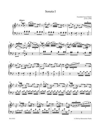 Dusek Complete Sonatas for Keyboard, Volume 1