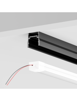 Профиль 2м Elasity IP накладной черный, O-TR001-P-B2M, Maytoni