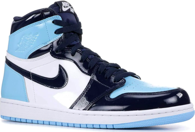 Nike Air Jordan Retro 1 High Blue (Голубые с белым)