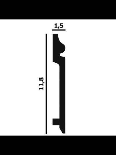 Напольный плинтус из дюрополимера Perfect Plus Р14, 2 м.п.