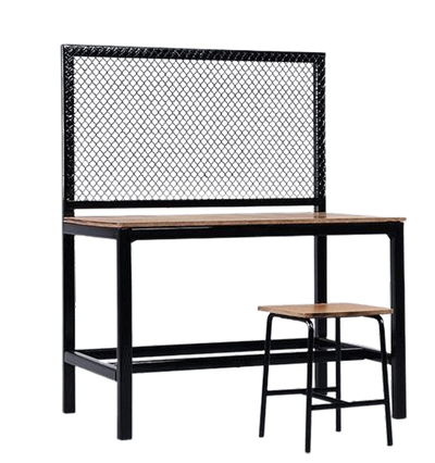 Стол и табурет 1/6 (деревянные) - КОЛЛЕКЦИОННАЯ ДИОРАМА 1/6 Agent Tactical Desk and Chair (M2419) - MMMTOYS