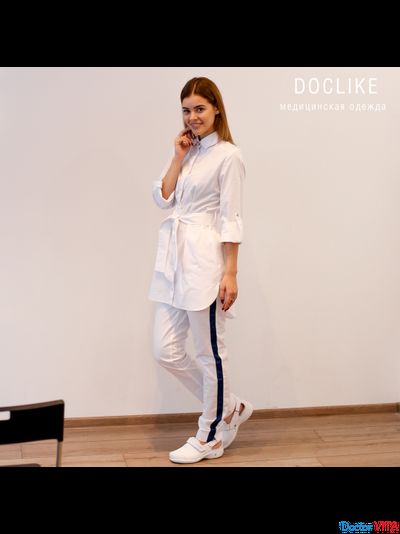 БЛУЗА DOCLIKE DL492 белая