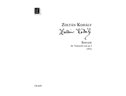 Kodaly, Z: Sonata for Cello solo