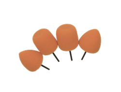 Полировальная насадка для гибкого вала (овал, конус) антиголограммная - комплект 4 шт. Au-33510