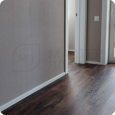 Плинтус ХДФ Dollken Cubu Flex Life 60мм Х 2,5 м 1013/5012 Белый