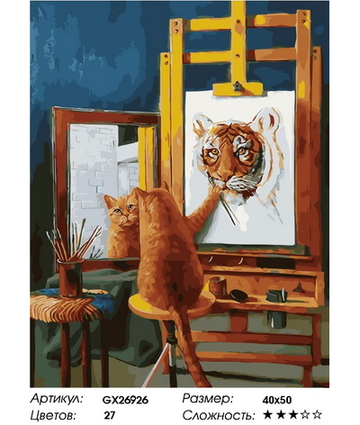 Картина по номерам 40х50 на подрамнике GX26926