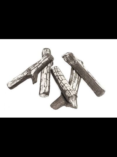 КЕРАМИЧЕСКИЕ ДРОВА ОБГОРЕЛЫЕ - 5 ШТ