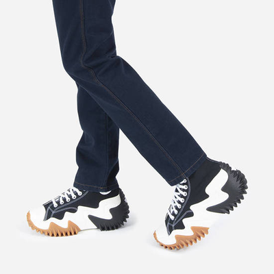 Кеды текстильные  Converse Run Star Motion черные высокие на толстой подошве  купить