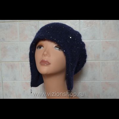 Шапка капор женская вязаная Италия Vizio 5846