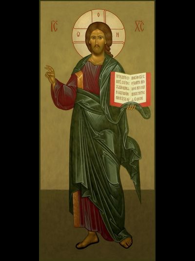 Образ Господа Вседержителя (Спасителя). Рукописная икона.