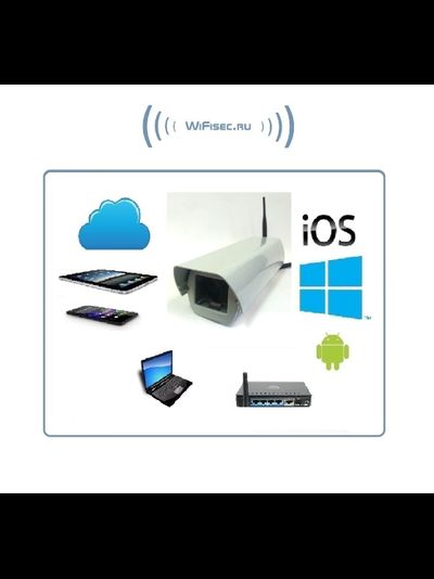 VStarcam. Уличная IP WiFi/LAN видеокамера с DVR, FullHD (варифокальный объектив  2.8-12 мм)