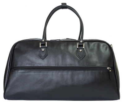 Кожаная дорожная сумка Normanno black (арт. 4007-01)