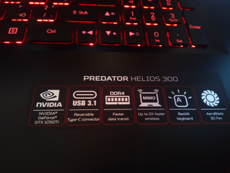 Acer predator helios 300 gtx 1050 ti best sale