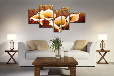 Модульная картина "Цветочные раковины"