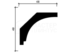 Карниз потолочный Decor-Dizayn DD13