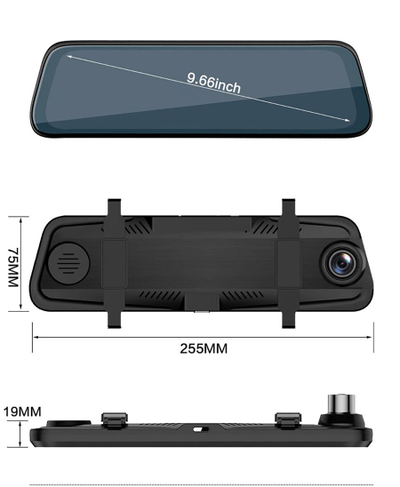 Видеорегистратор – зеркало 10 inches Full-Size 1080P с камерой заднего вида