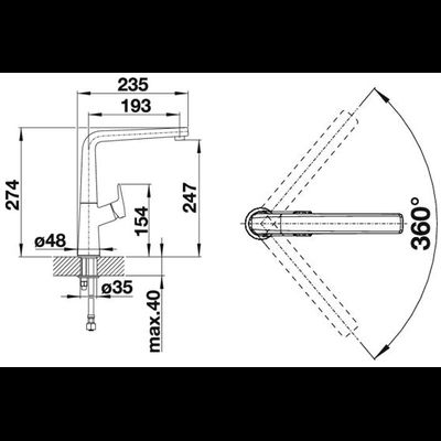 Смеситель Blanco Avona