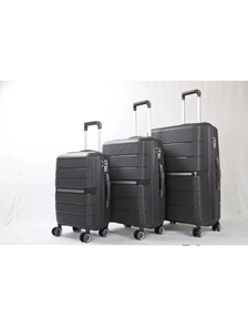 Комплект из 3х чемоданов Treepzon Evo Полипропелен S,M,L темно-коричневый
