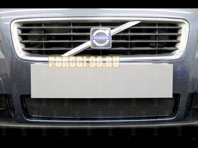 Защита радиатора Volvo C30 2006-2010 black PREMIUM