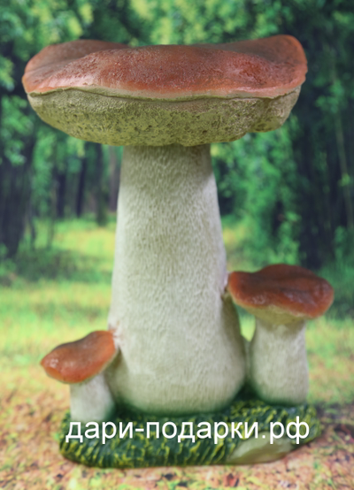 Три красных боровика 31*22см   1кг  полистоун Россия 1499/012529-1*