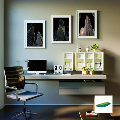 Постеры  из коллекции «Москва Сити» -  «Башня «Меркурий», «Башня «Эволюция» и «Башня «Евразия»