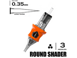 3 RSLT/0.35 Round Shader Long Taper - "INKin EZ tattoo"