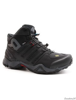 Adidas Terrex 456 Mid all Black (с Мехом ) Мужские