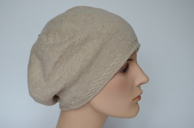 Кашемировый берет женский Италия Визио 1104 зима 2023 - 2024