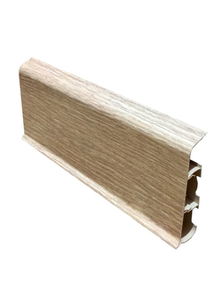 Плинтус напольный "ДЕКОНИКА" 85мм*2,2м ШИРОКИЙ  229 Дуб латте