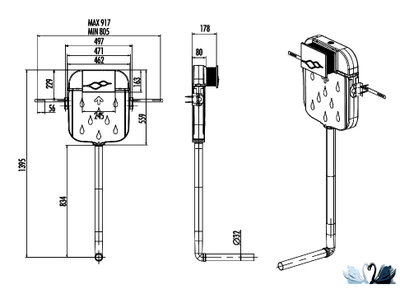 Инсталляция Creavit GR5006.01 для чаши генуя