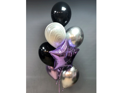 Сет из гелиевых шаров "Космос"
