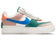 Кроссовки Nike Womens Air Force 1 Shadow Sail Green Noise  вид сбоку