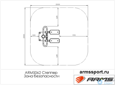 Уличный тренажер степпер
