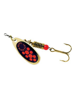 Блесна Mepps COMET BLACK FURY OR FLUO ORANGE №0 (2гр.) (флюоресц. красная точка) (в упаковке-3шт)