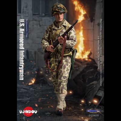 Американский пехотинец в Нормандии - Коллекционная ФИГУРКА 1/6 U.S. Armored Infantryman Normandy 1944 (UD9035) - UJINDOU