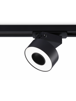 Трековый однофазный светодиодный светильник GL 6863 BK черный LED 10W 4200K D75*80