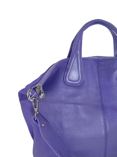 (АРТИКУЛ: 9618/1/82) СУМКА ЖЕНСКАЯ, БОЛЬШАЯ, НАТУРАЛЬНАЯ КОЖА, СИРЕНЕВАЯ, С ШИРОКИМ ПЛЕЧЕВЫМ РЕМНЕМ