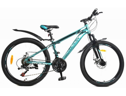 Подростковый велосипед Rook MА240D синий, серебристый, рама 13