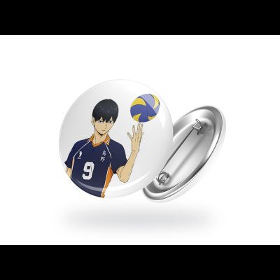 Значок аниме "Тобио с мячом"