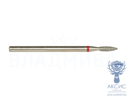 856.104.243.080.018 Фреза алмазная пламя красная 1.8 мм, ВладМиВа