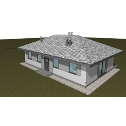 Одноэтажный дом с тремя спальнями 103м² (S29)