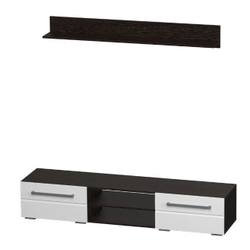 Милан Тумба общего назначения ТБ-11 (1802*340*430мм), венге/белый глянец