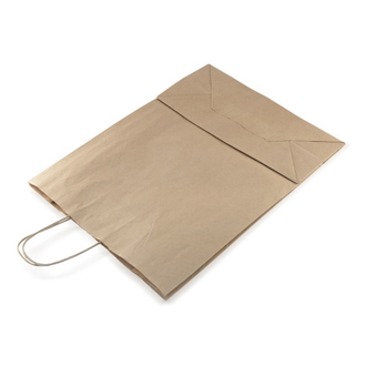 Пакет бумажный с кручеными ручками, крафт, 350х140х440мм 150 шт