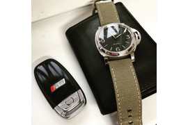 Пошив ремешка из канваса и мембранной ткани